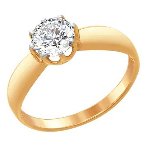 Кольцо женское SOKOLOV из серебра со Swarovski Zirconia 89010097 р.19 в Адамас