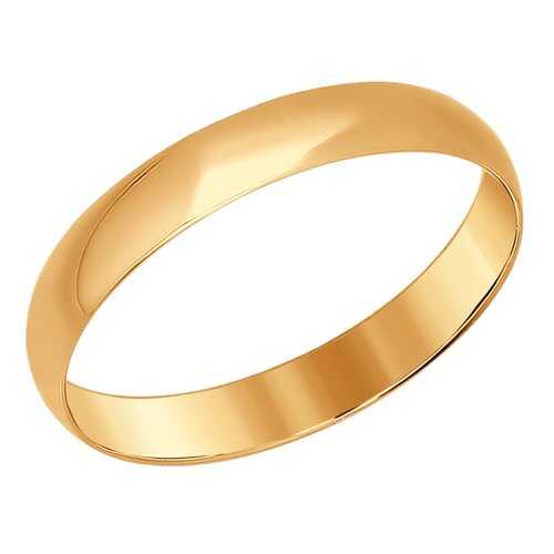 Обручальное кольцо женское SOKOLOV из красного золота 110030 р.15.5 в Адамас