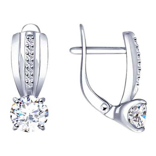 Серьги SOKOLOV из серебра со Swarovski Zirconia 89020101 в Адамас