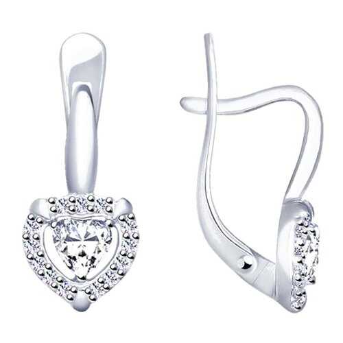 Серьги SOKOLOV из серебра со Swarovski Zirconia 89020102 в Адамас