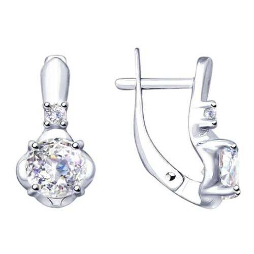 Серьги SOKOLOV из серебра со Swarovski Zirconia 89020111 в Адамас