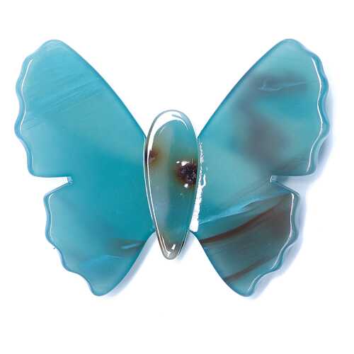 Брошь Laguna MARIPOSA LF-49865 бирюзовая в Адамас