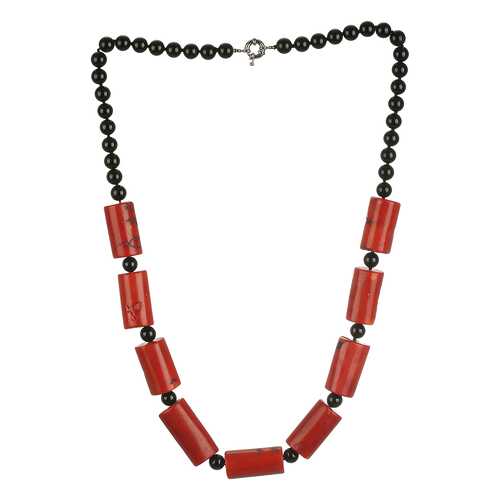 Бусы женские My-bijou 303-955 черные/красные в Адамас