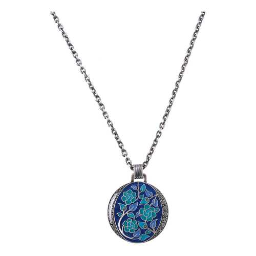Колье женское Clara Bijoux B77141-1 A BL голубое/синее в Адамас