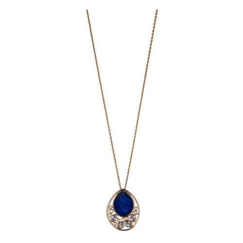 Колье женское Fiore Luna 16A21NK002XU17 золотистое/синее в Адамас