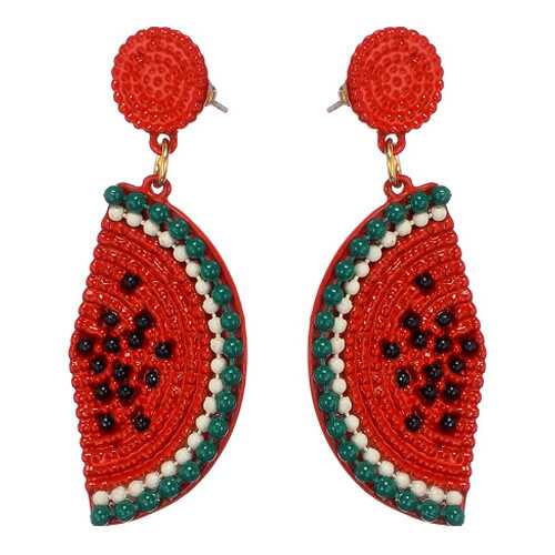 Серьги Corona Style B001E11 красные в Адамас