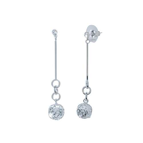 Серьги Corona style B005E1120145K002-SILVER в Адамас