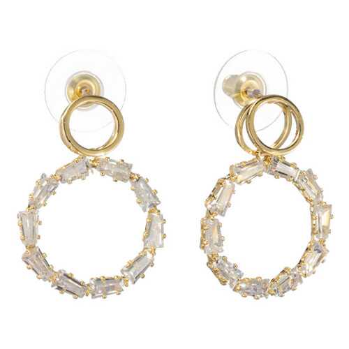 Серьги Corona Style B005E1127252 золотистые в Адамас