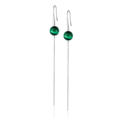 Серьги Lattrice, вставка малахит, артикул 54655840 в Адамас