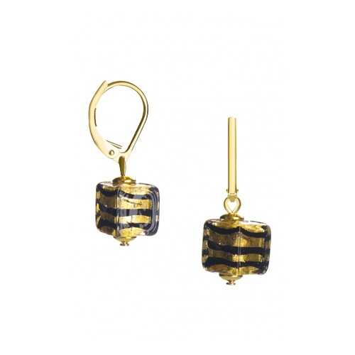 Серьги Perla Piccolo Cubo 09030266 золотистые в Адамас