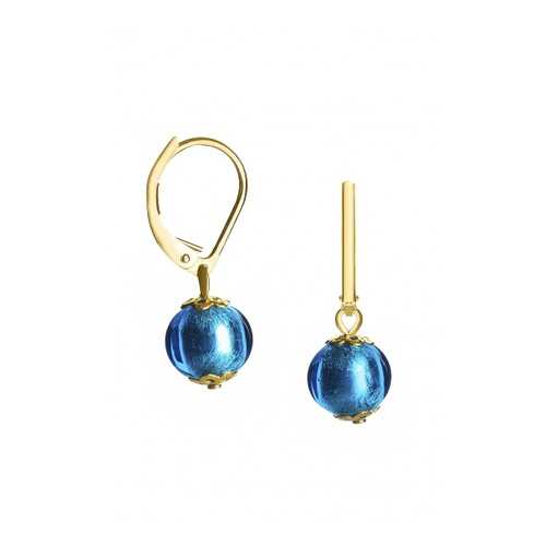 Серьги Perla Piccolo Oro 09030604 голубые в Адамас