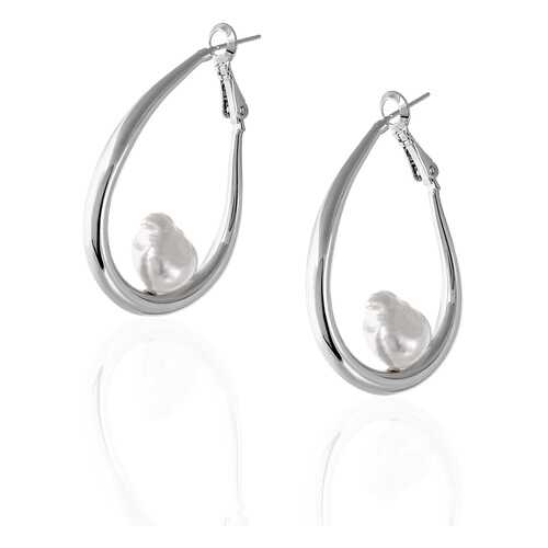 Серьги женские Lattrice 221155403 серебристые в Адамас