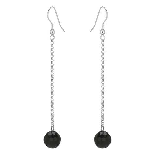Серьги женские My-bijou 303-1611 черные в Адамас